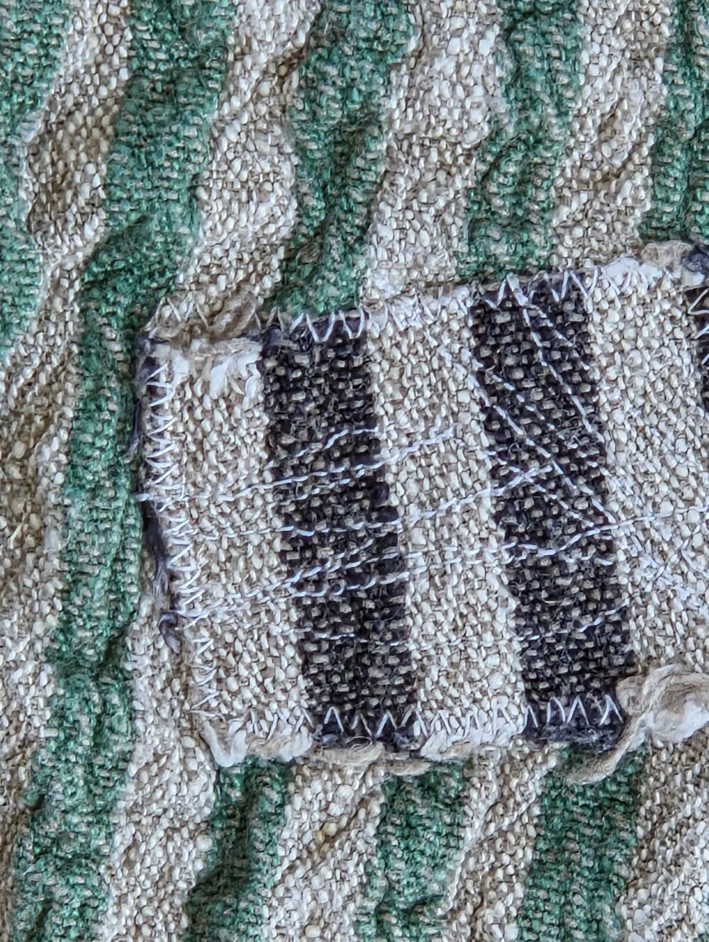 Artisan Crafted Linen Set Tea Towel Table Runner Boho Chic Kitchen New Mexico